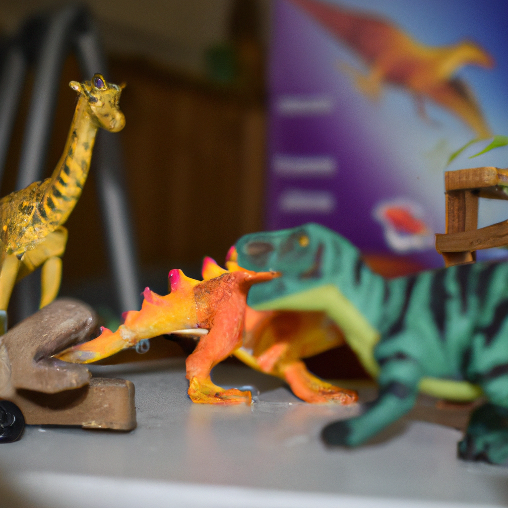 En Sjov Værksted At Forske Med Dinosaur Legetøj